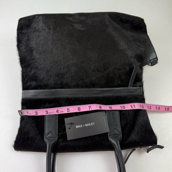 Brix & Bailey Black Convertible Leather Backpack Purse NWT NEW